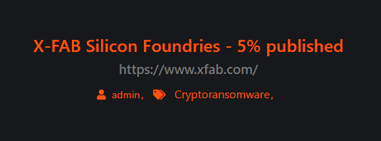 Maze勒索軟件攻擊晶圓代工龍頭X-FAB，全球供應鏈與網絡安全警鐘再鳴